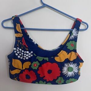 Floral Print Bathing Suit Top